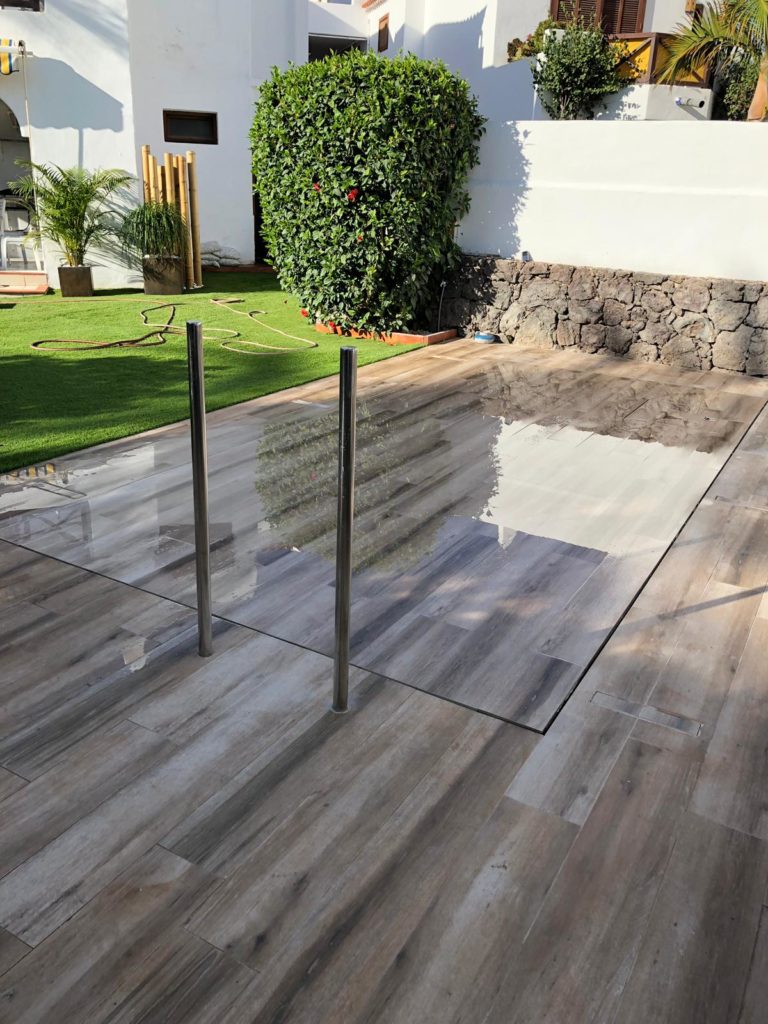 cubierta de piscina para casa